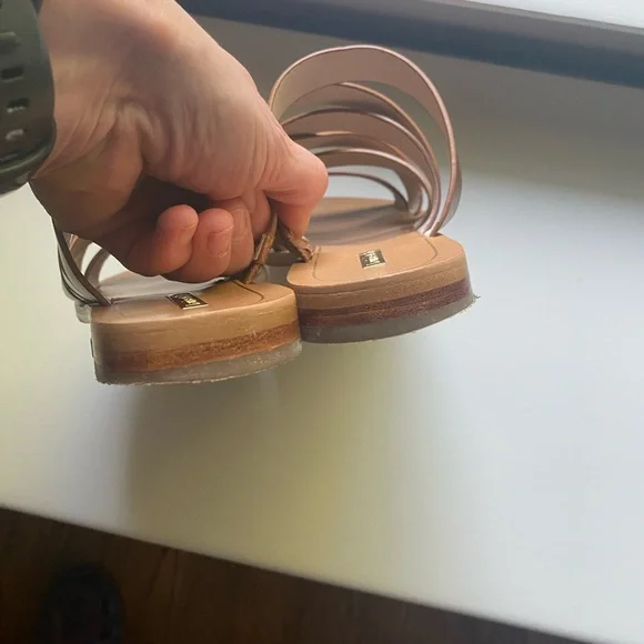 Strappy leather sandals - Picture 5 of 5